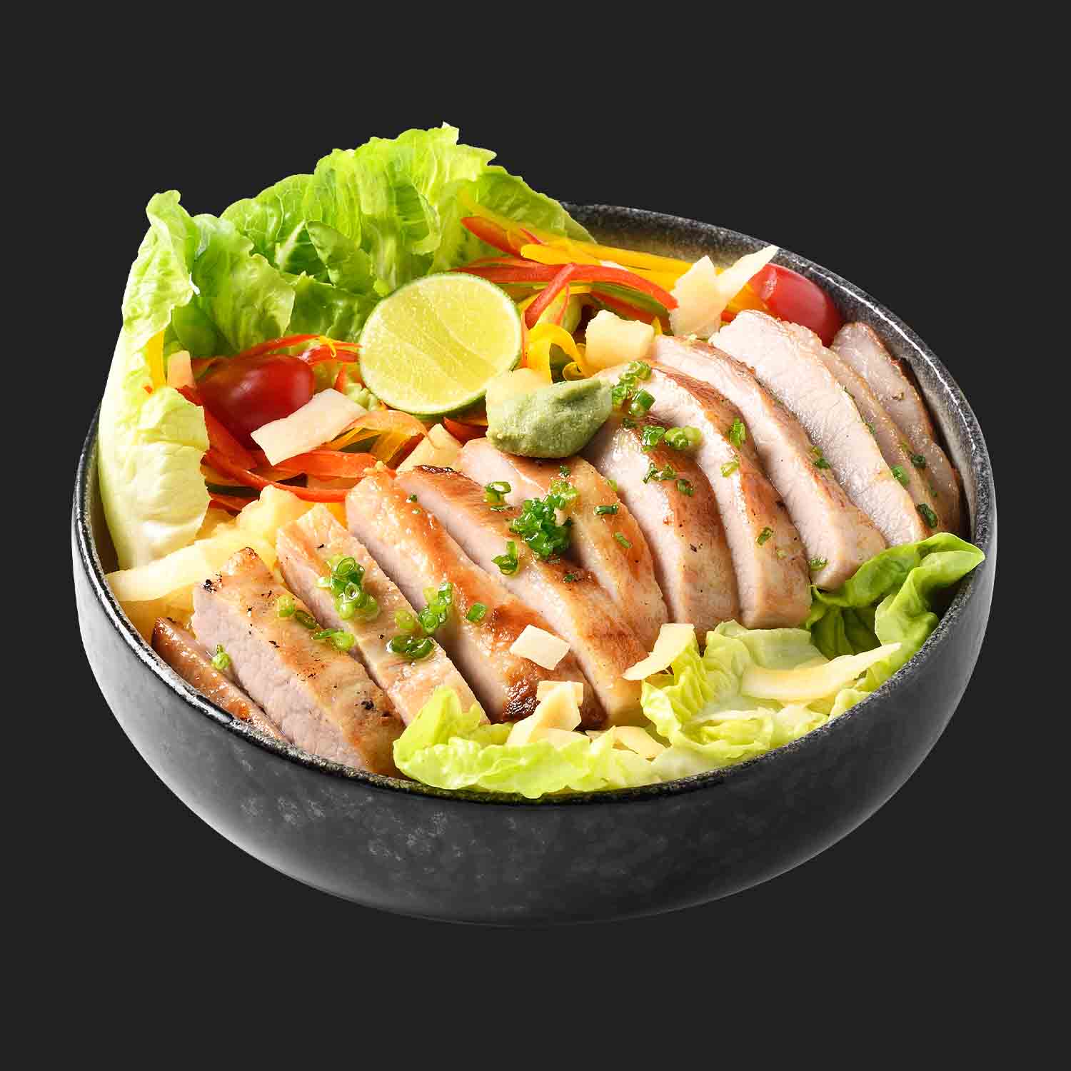 ยำคอหมูย่างวาซาบิ